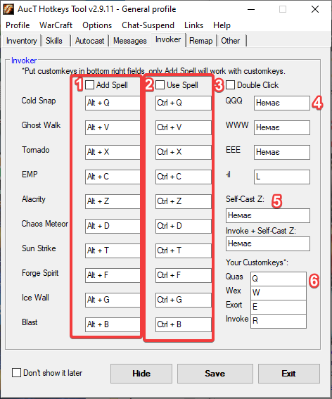 auto-clicker + custom keys AHK script - Diablo 1 HD Hellfire Mod